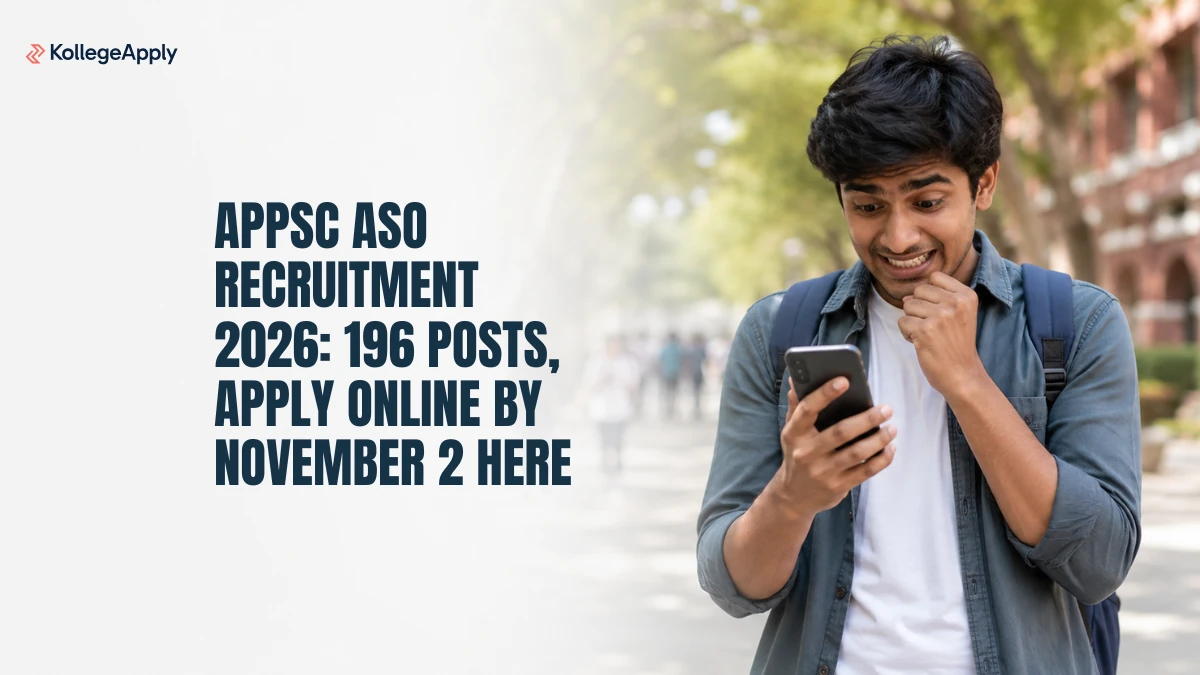 APPSC ASO Recruitment 2026: Notification Out, Apply by November 2  