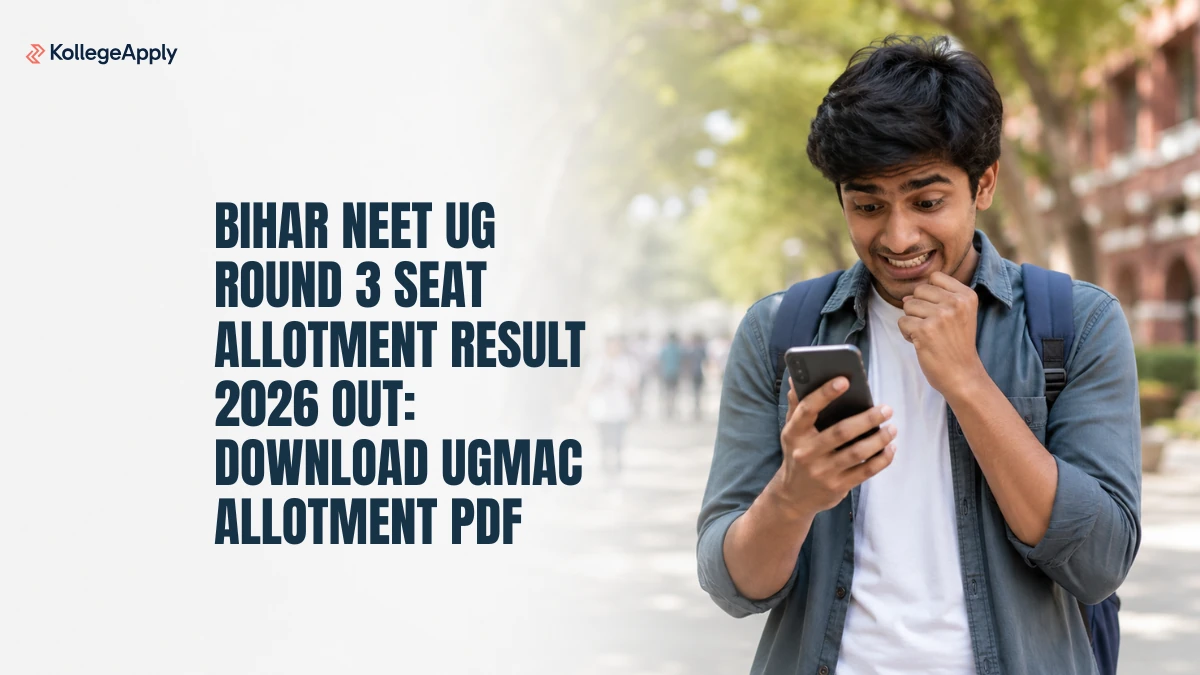 Bihar NEET UG Round 3 Seat Allotment Result 2026 OUT: Download UGMAC Allotment PDF

