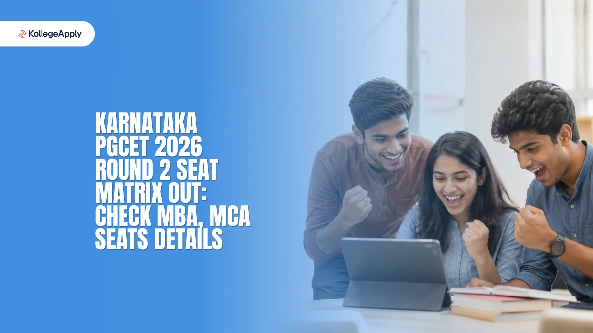Karnataka PGCET 2026 Round 2 Seat Matrix Out: Check MBA, MCA & M.Tech Seats Details Here