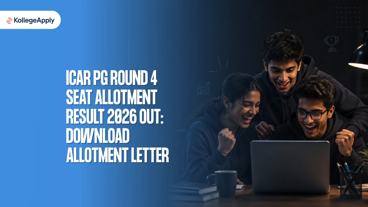 ICAR PG Round 4 Seat Allotment Result 2026 OUT: Download Allotment Letter Here
