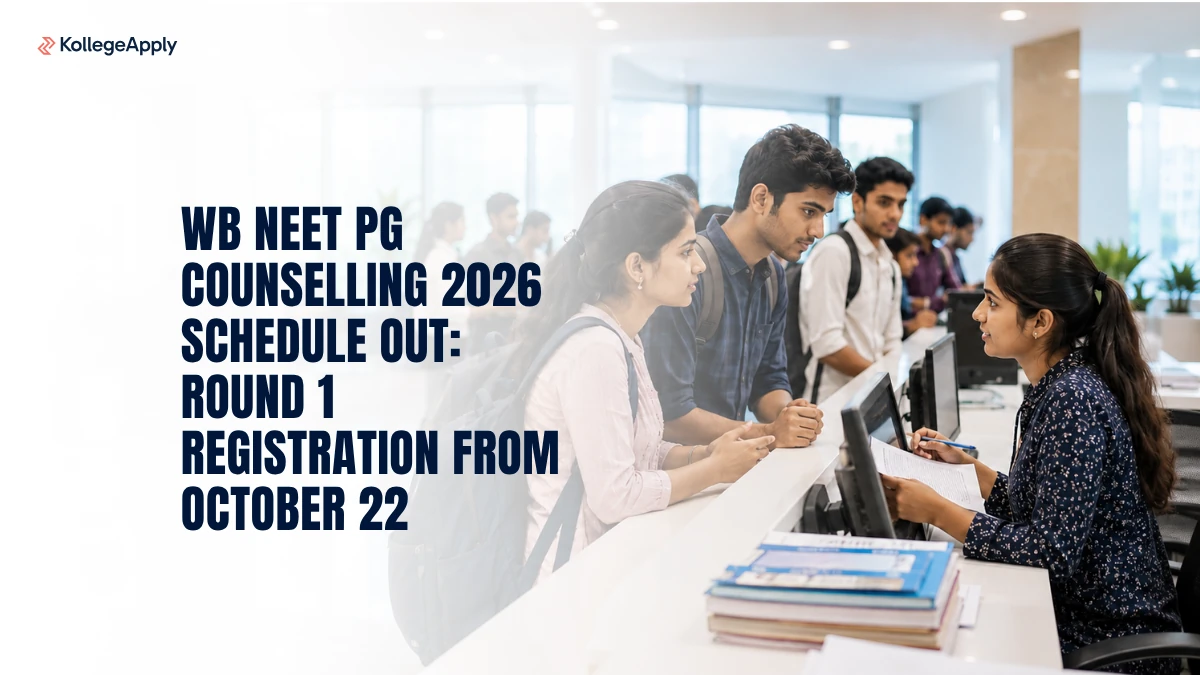 WB NEET PG Counselling 2026 Schedule OUT: Round 1 Registration from October 22