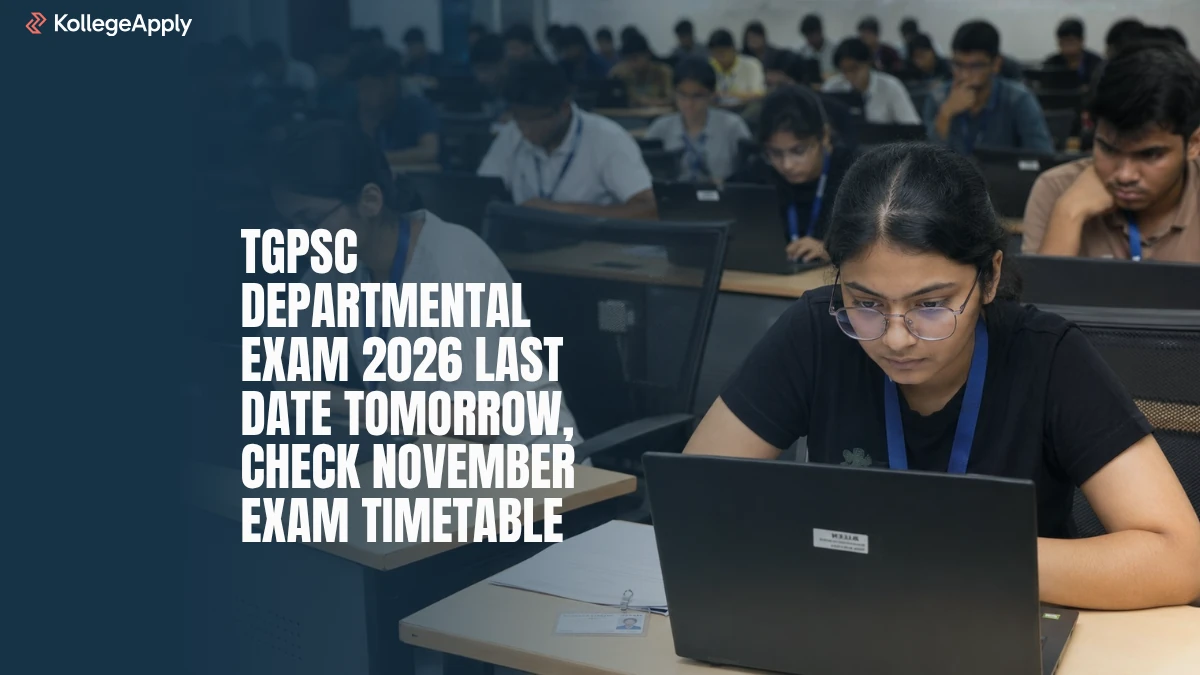 TGPSC Departmental Exam 2026: Last Date Tomorrow, Check November Exam Timetable