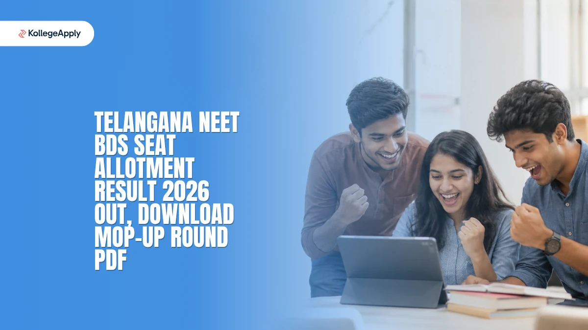 Telangana NEET BDS Seat Allotment Result 2026 (Out): Download Mop-Up Round PDF Here
