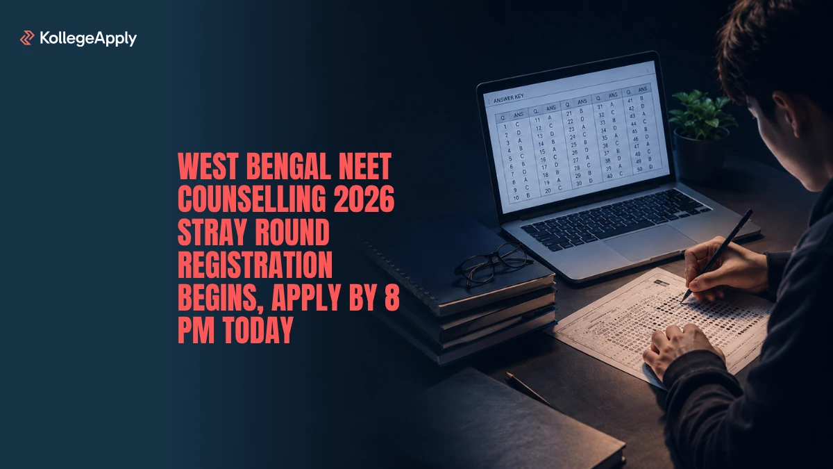 West Bengal NEET Counselling 2026: Stray Round Registration Begins, Apply by 8 PM Today
