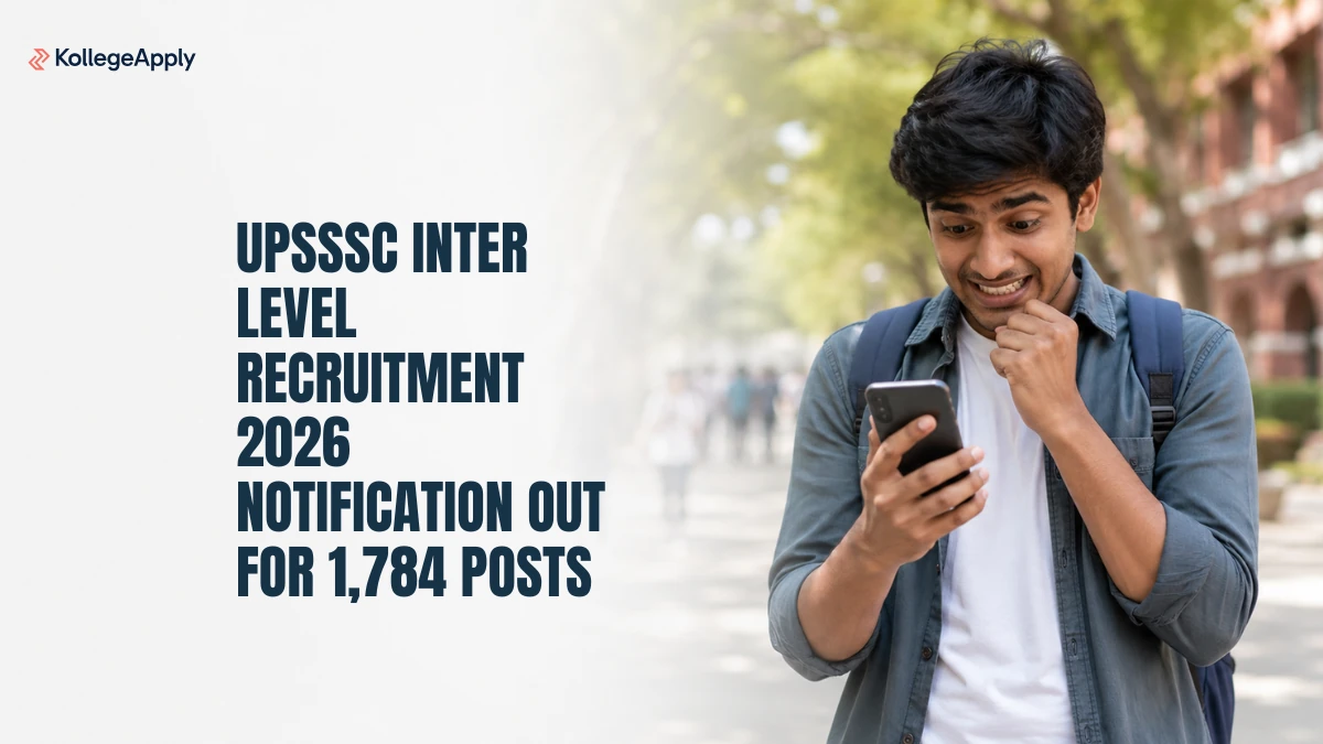 UPSSSC Inter Level Recruitment 2026: Notification Out for 1,784 Posts, Check Details 
