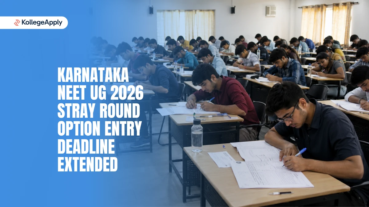 Karnataka NEET UG 2026: Stray Round Option Entry Deadline Extended, Check Revised Schedule
