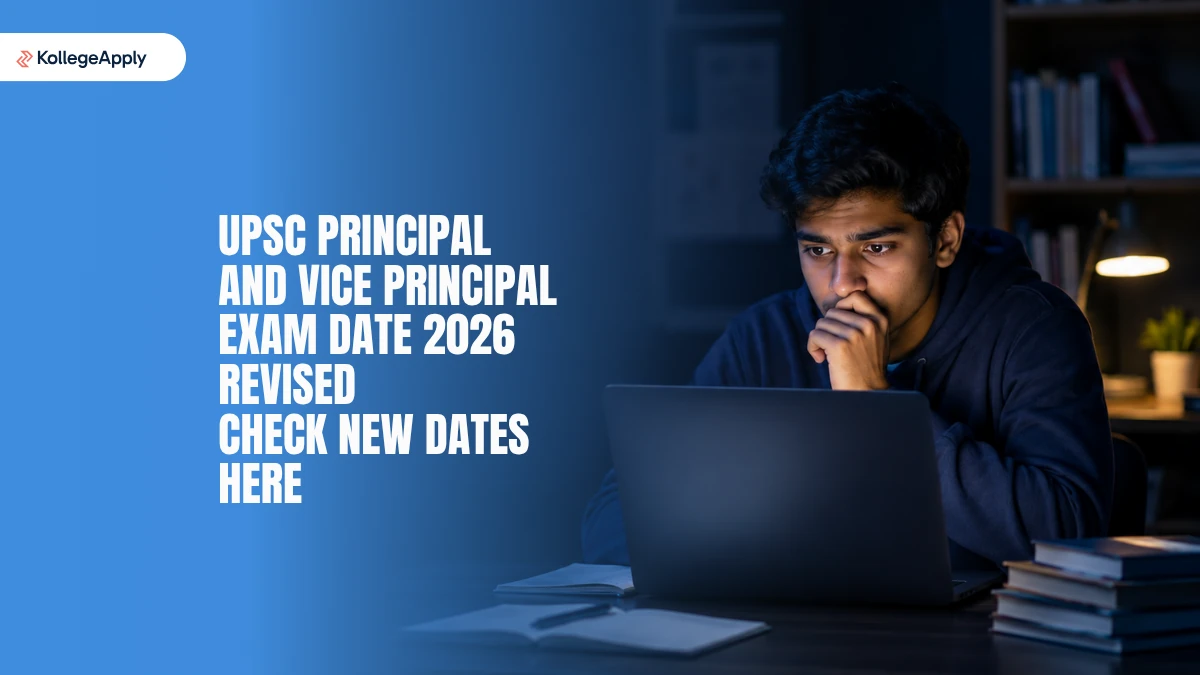 UPSC Principal Vice Principal Exam Date 2026 Revised Check New schedule 