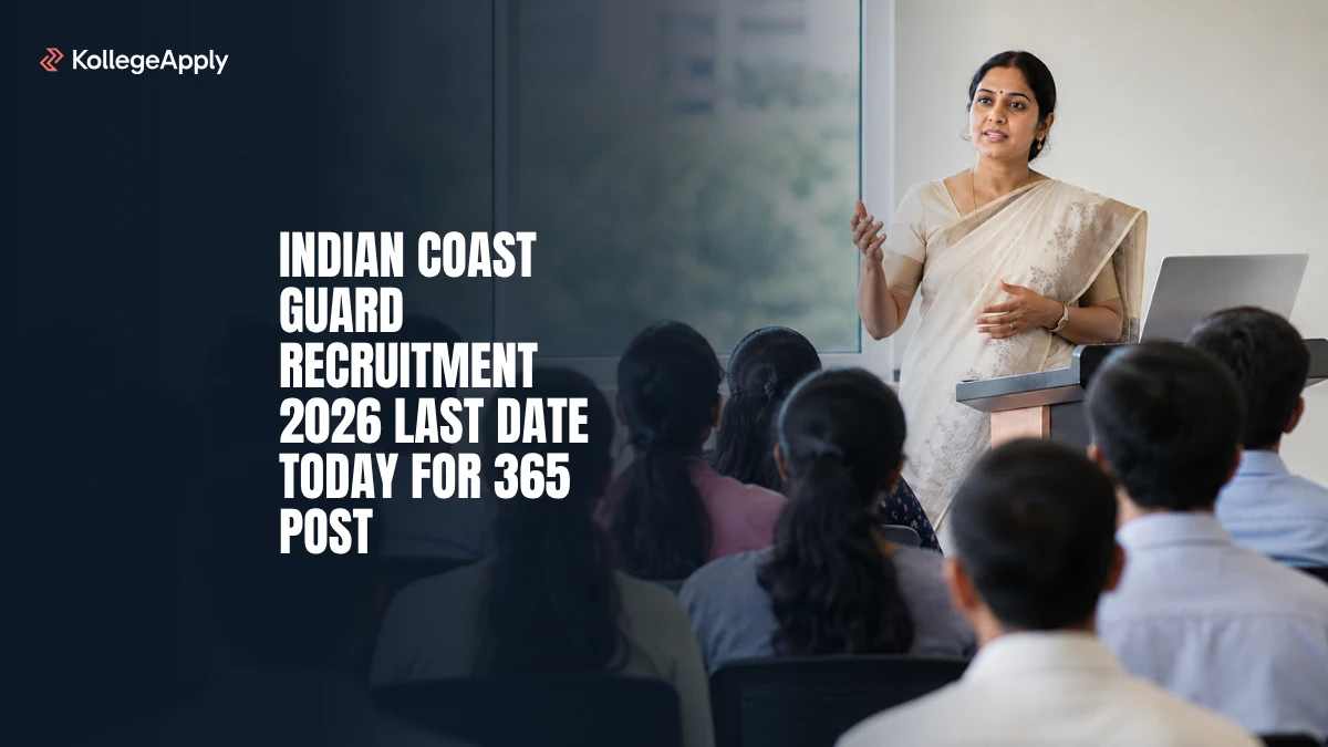 Indian Coast Guard Recruitment 2026: Last Date Today, Apply now 
