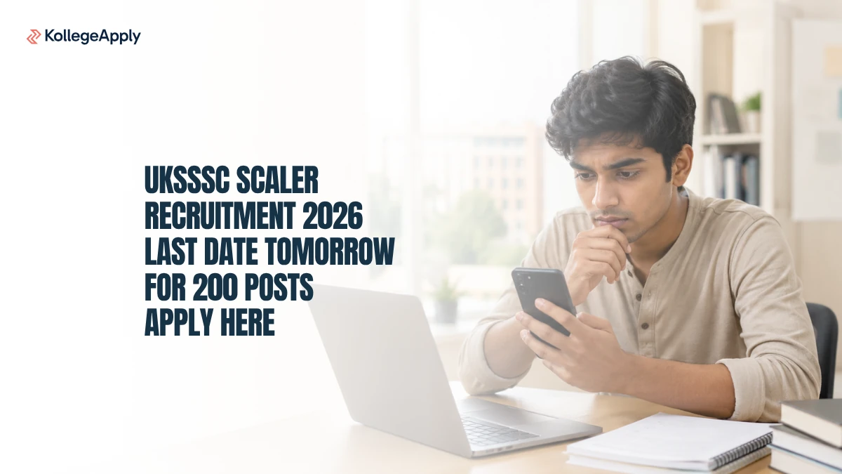 UKSSSC Scaler Recruitment 2026: Last Date Tomorrow, Direct Apply Here