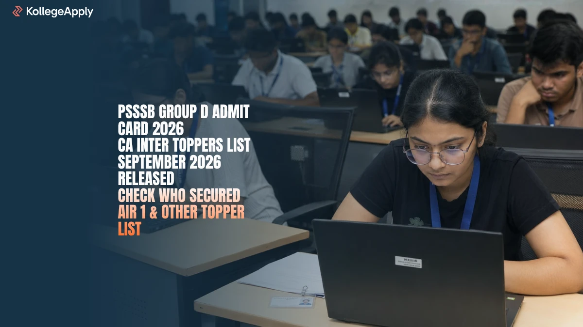 CA Inter Toppers List September 2026 Released: Check Topper List, AIR 1 Here