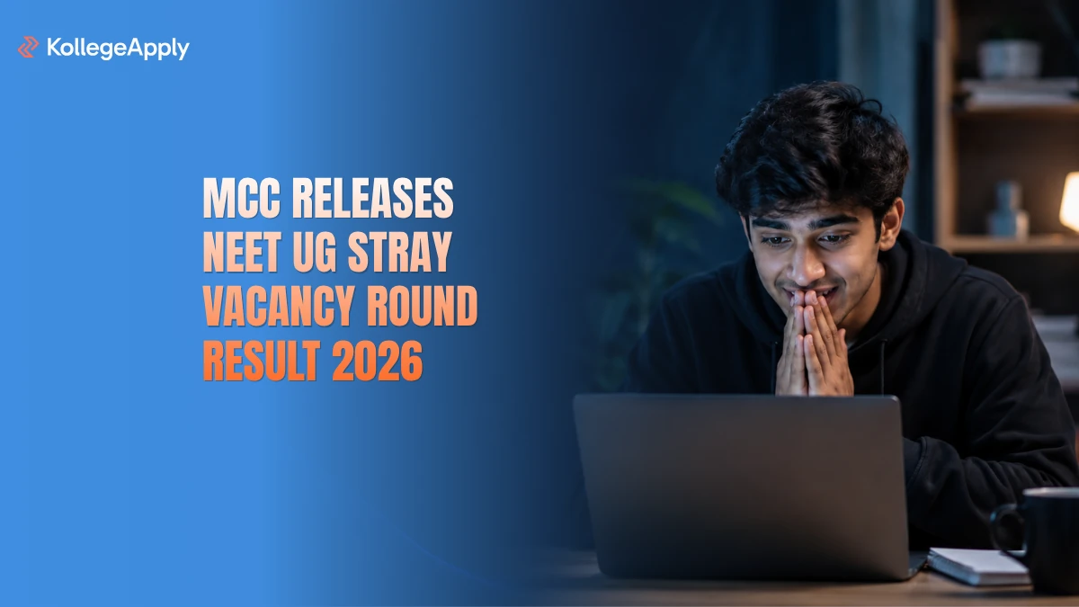 MCC NEET UG Stray Vacancy Round Result 2026 (Released): Check Reporting Dates & Download PDF.