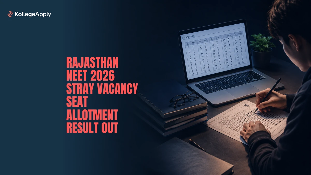 Rajasthan NEET 2026: Stray Vacancy Seat Allotment Result Out, Direct Link Here
