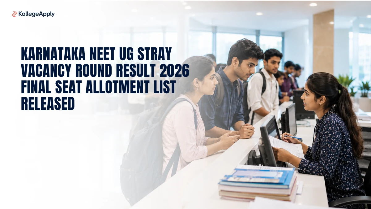 Karnataka NEET UG Stray Vacancy Round Result 2026: Final Seat Allotment List Released