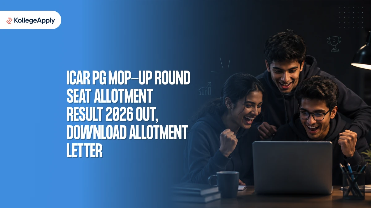 ICAR PG Mop-Up Round Seat Allotment Result 2026 Out:  Download Allotment Letter Here