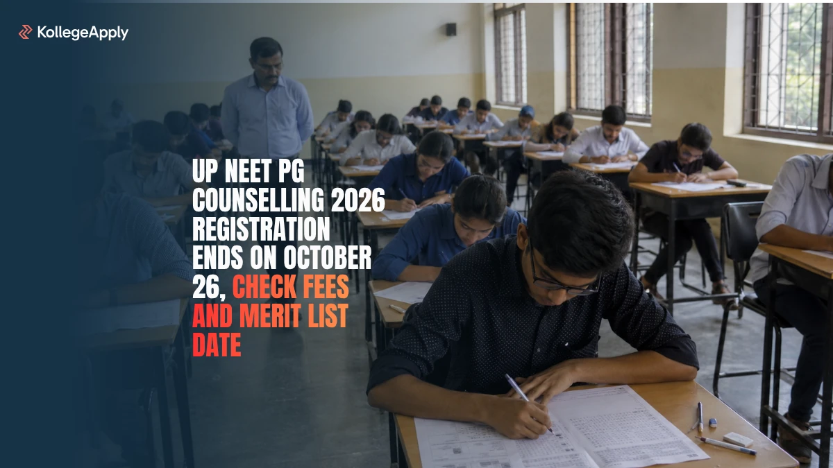 UP NEET PG Counselling 2026 Registration Ends on October 26 