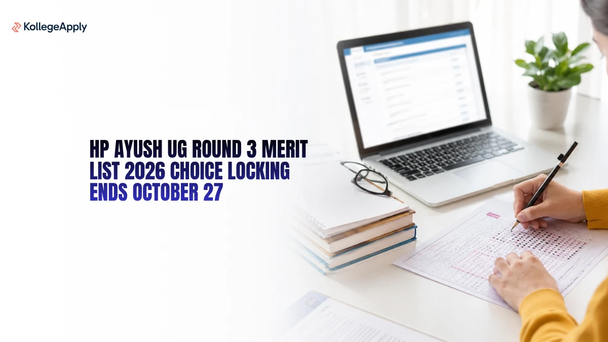 HP AYUSH UG Round 3 Merit List 2026: Choice Locking Ends October 27