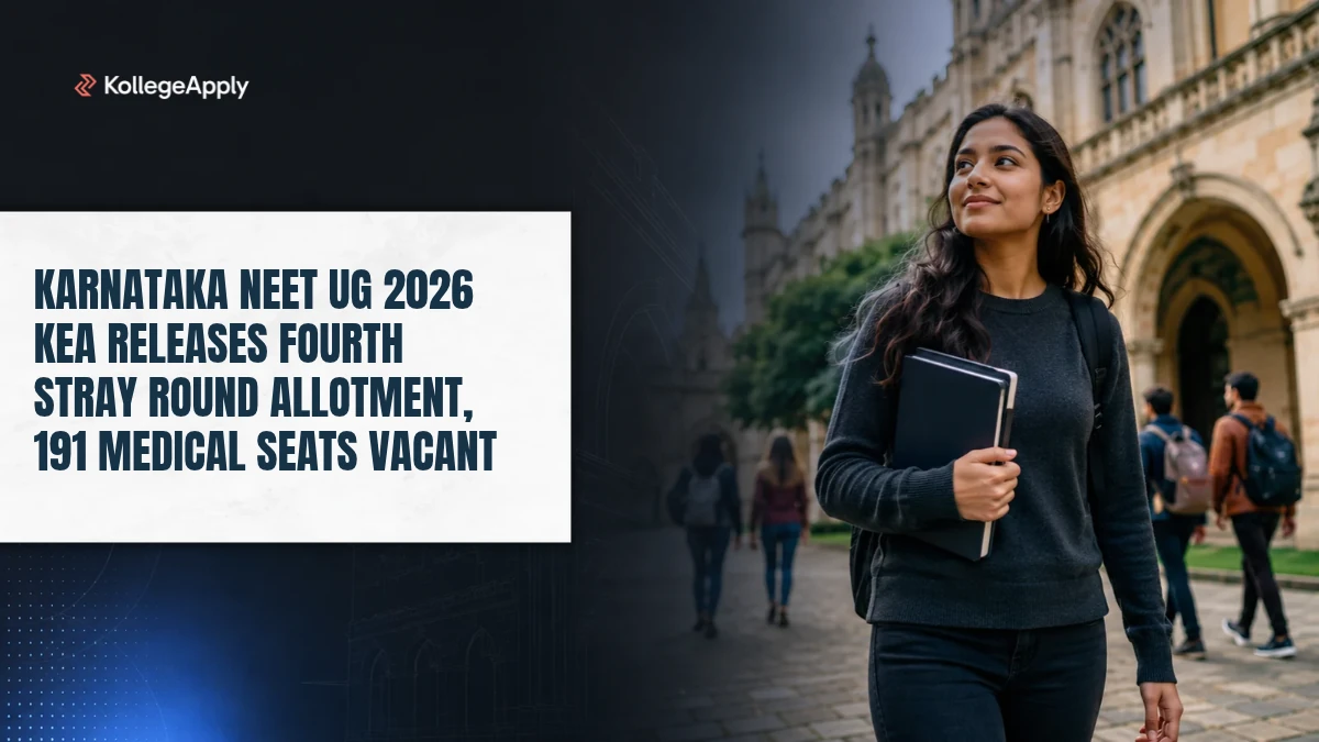 Karnataka NEET UG 2026: KEA Releases Fourth Stray Round Allotment, 191 Medical Seats Vacant