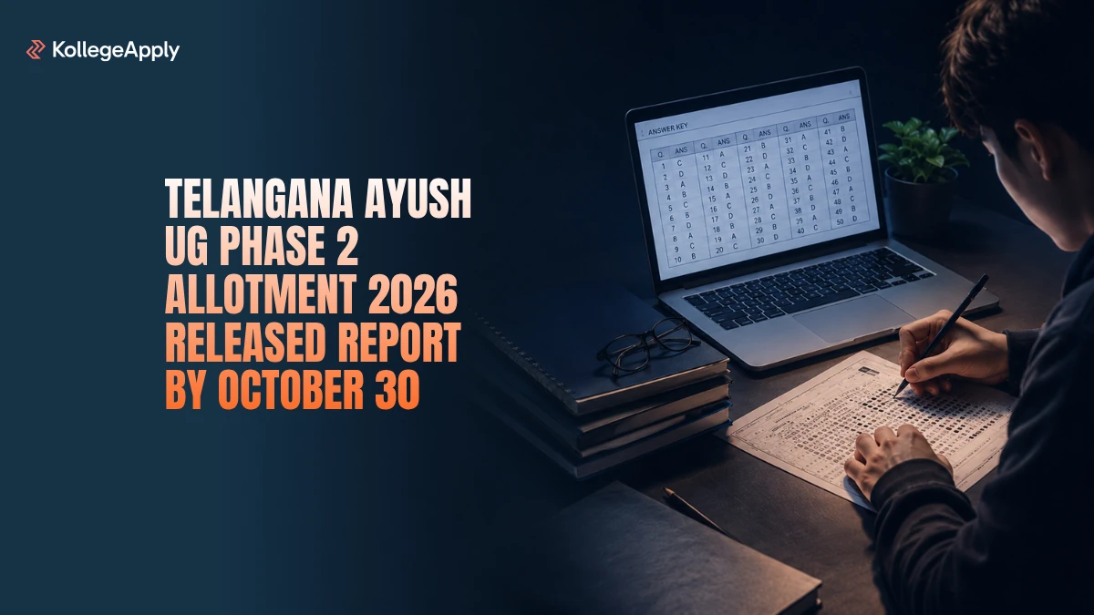 Telangana AYUSH UG Phase 2 Allotment 2026 Released: Report by October 30