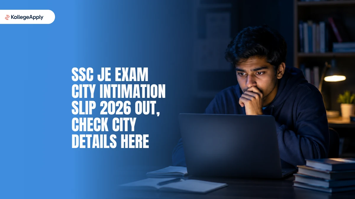 SSC JE Exam City Intimation Slip 2026 Out: Check City Details Here