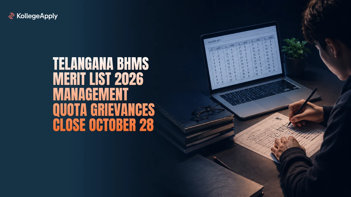 Telangana BHMS Merit List 2026: Management Quota Grievances Close October 28