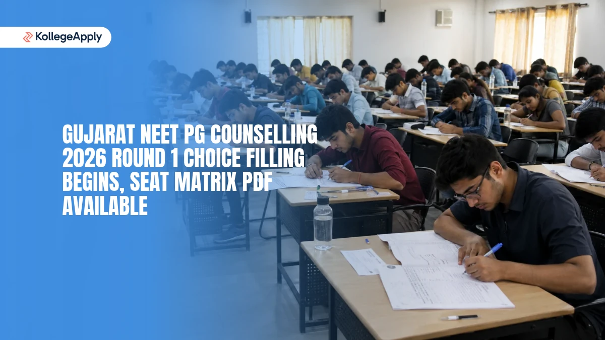 Gujarat NEET PG Counselling 2026: Round 1 Choice Filling Begins, Seat Matrix PDF Available