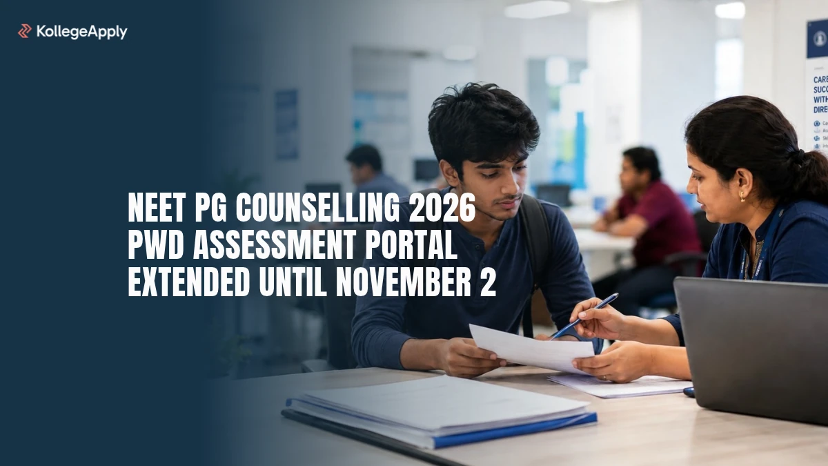 NEET PG Counselling 2026: PwD Assessment Portal Extended Until November 2