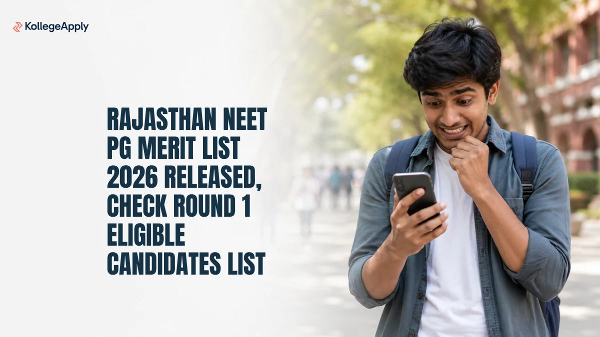 Rajasthan NEET PG Merit List 2026 Released: Check Round 1 Eligible Candidates List

