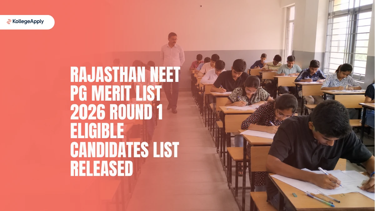 Rajasthan NEET PG Merit List 2026: Round 1 Eligible Candidates List Released