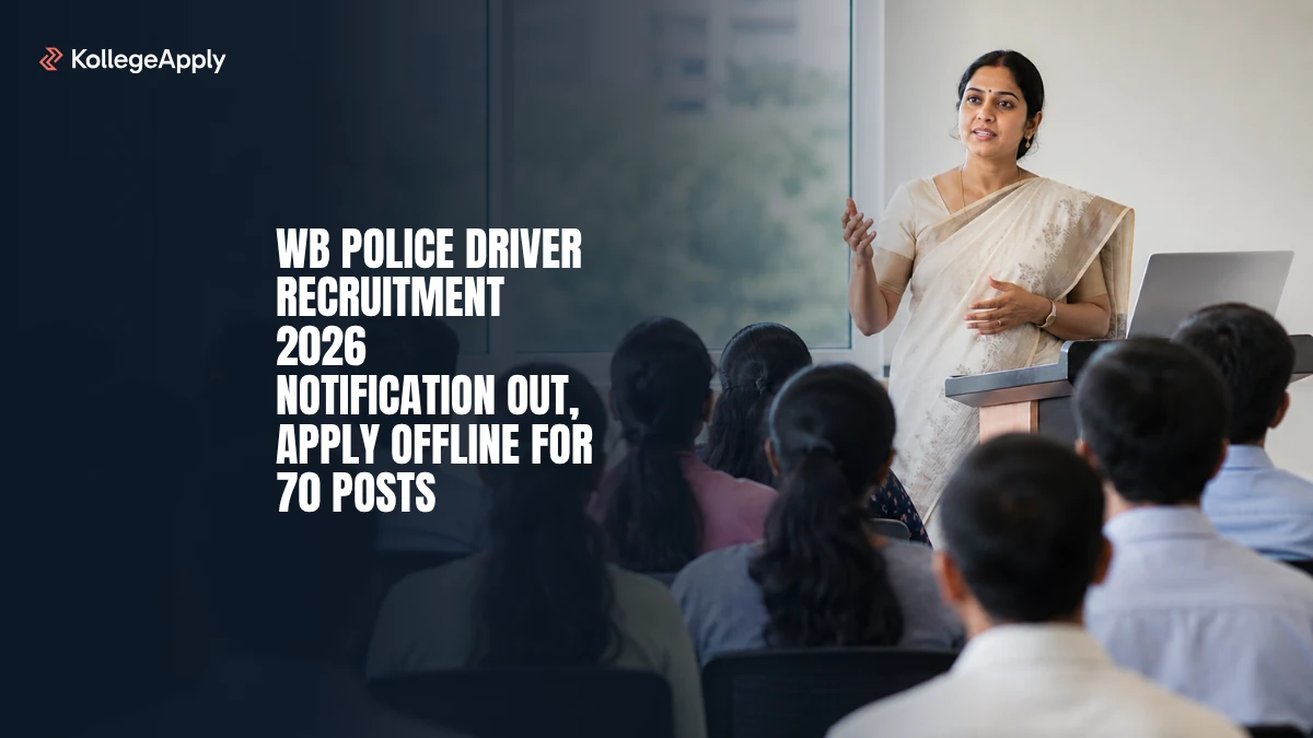 WB Police Driver Recruitment 2026 Notification Out; Apply Offline for 70 Posts
