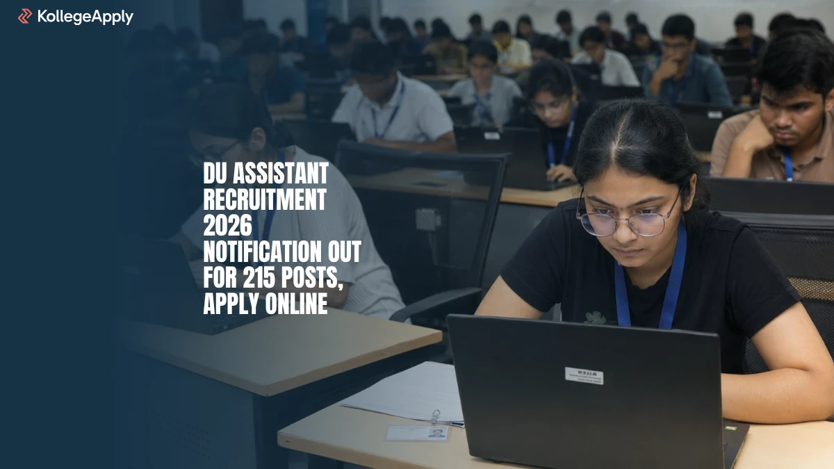 DU Assistant Recruitment 2026 Notification Out: heck Post, Apply Online
