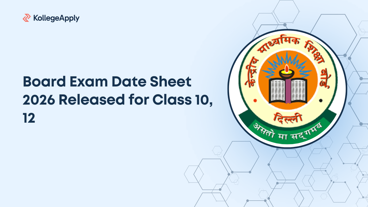 Board Exam Date Sheet 2026 Released for Class 10, 12, Check Details