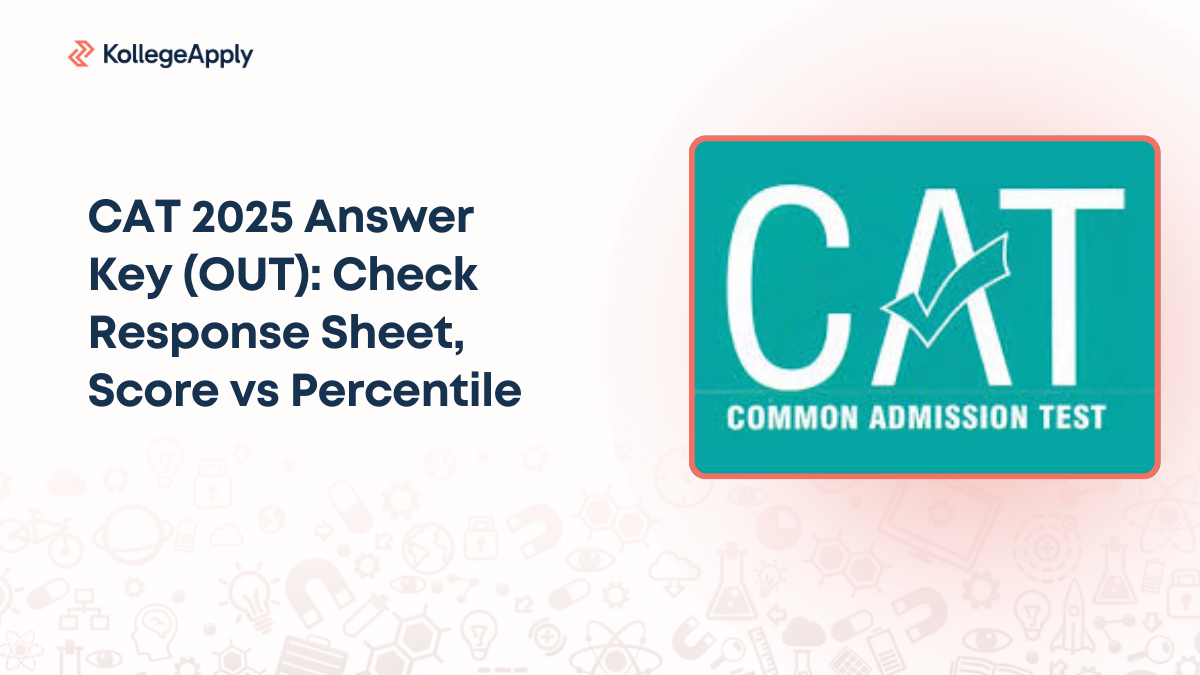 CAT 2025 Answer Key (OUT): Check Response Sheet, Score vs Percentile