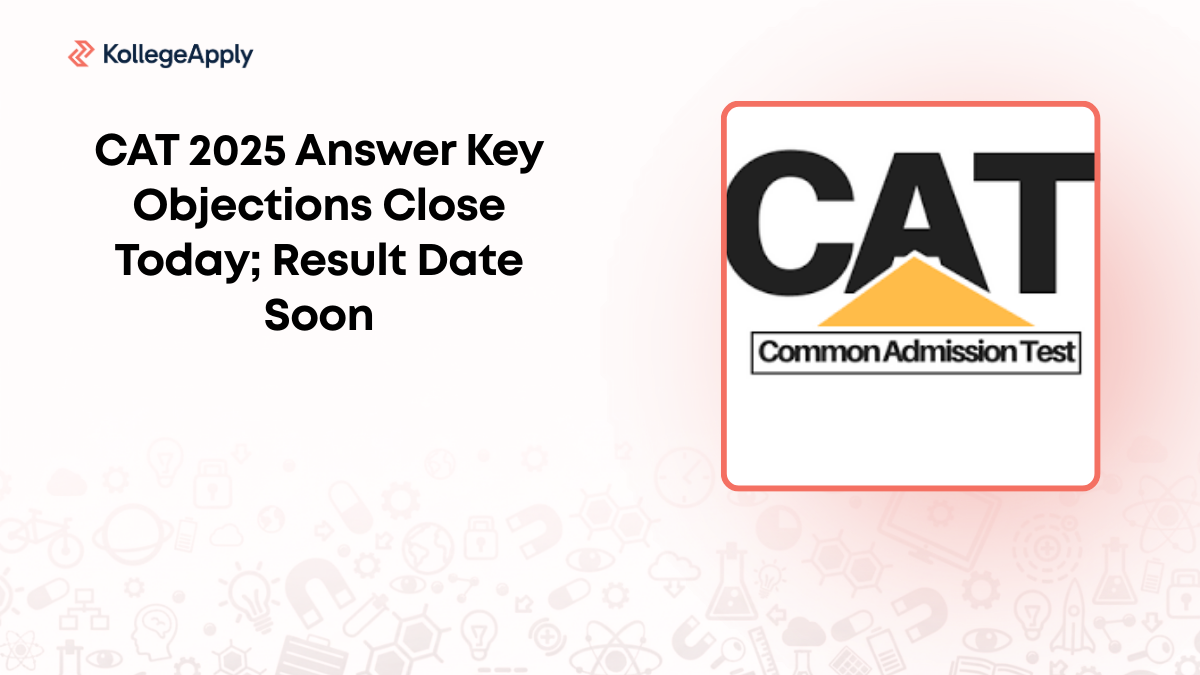 CAT 2025 Answer Key Objections Close Today; Result Date Soon

