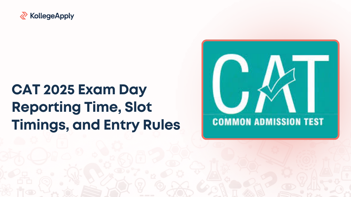 CAT 2025 Exam Day Reporting Time, Slot Timings, and Entry Rules