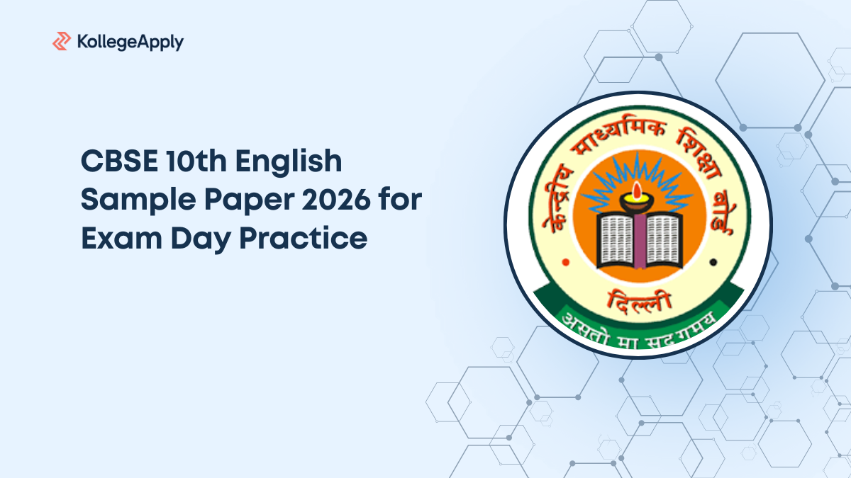 CBSE 10th English Sample Paper 2026 for Exam Day Practice   