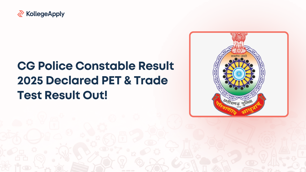 CG Police Constable Result 2025 Declared PET & Trade Test Result Out!
