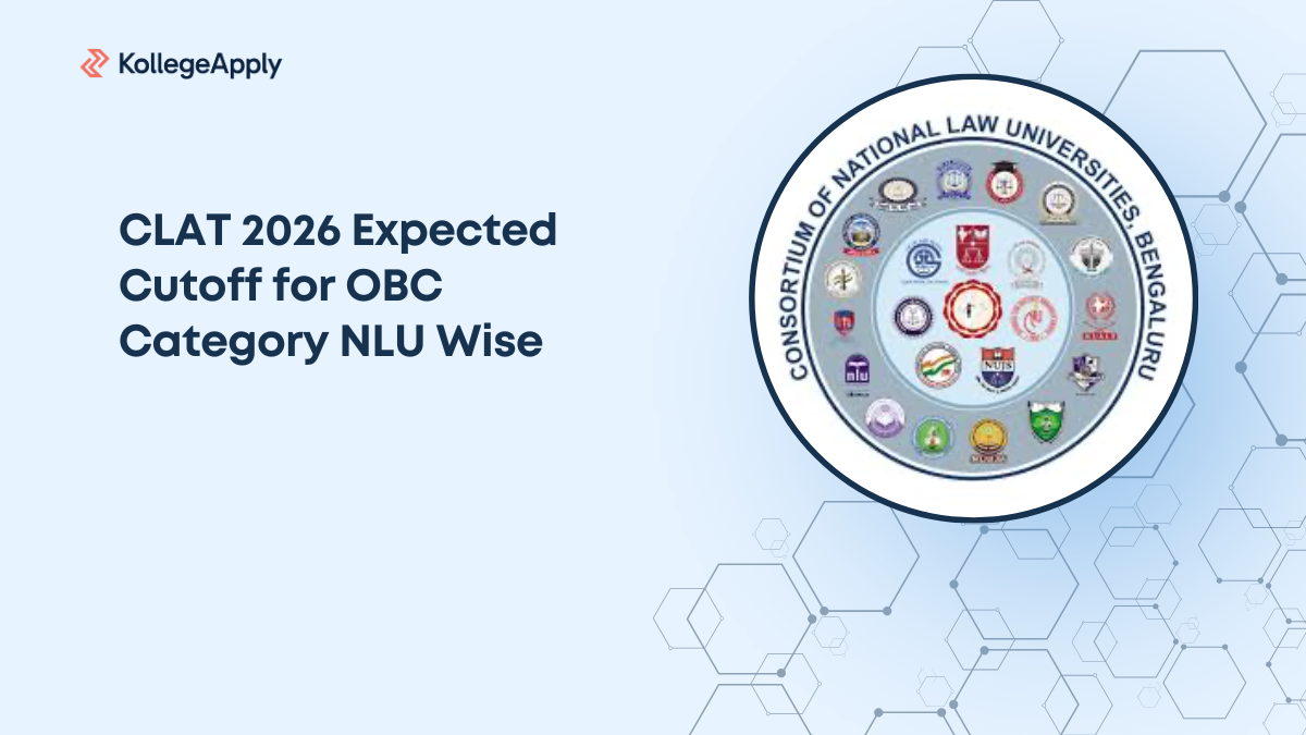 CLAT 2026 OBC Cutoff, Expected NLU-Wise Marks and Ranks
    