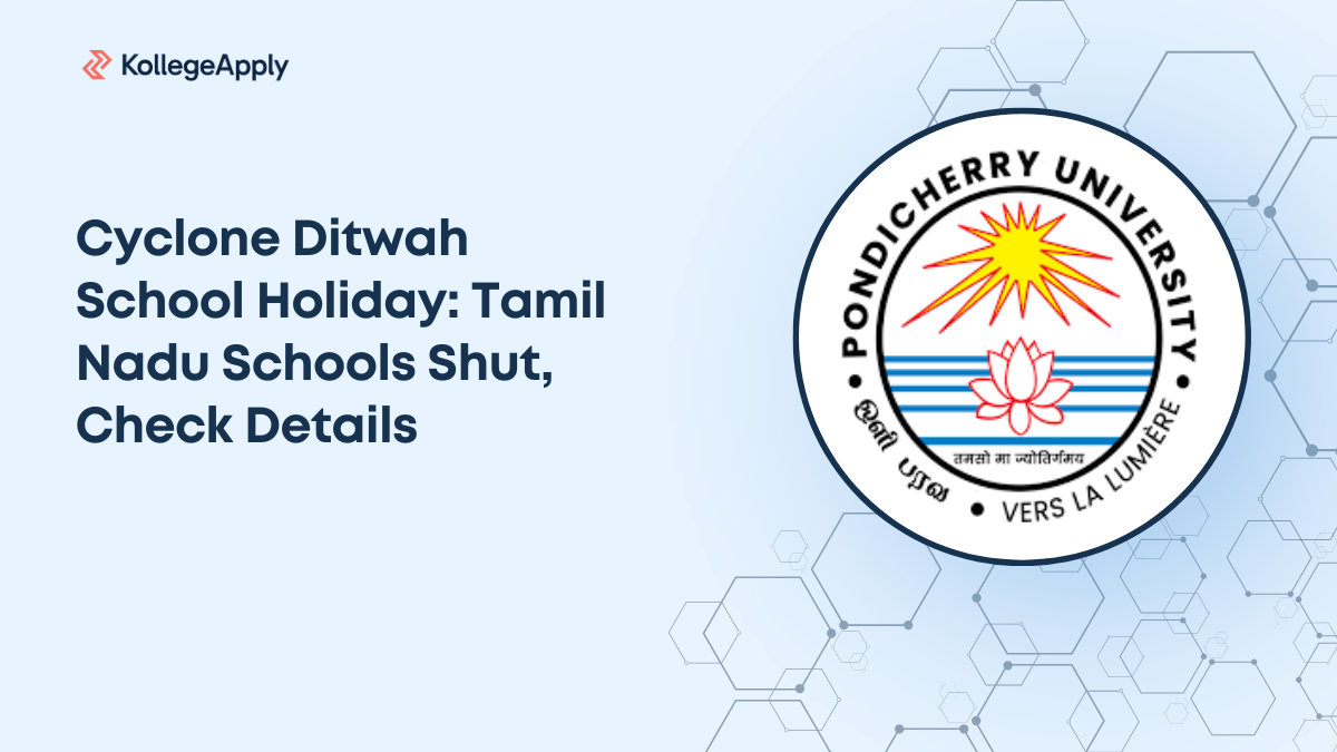 Cyclone Ditwah School Holiday: Tamil Nadu Schools Shut, Exams Postponed