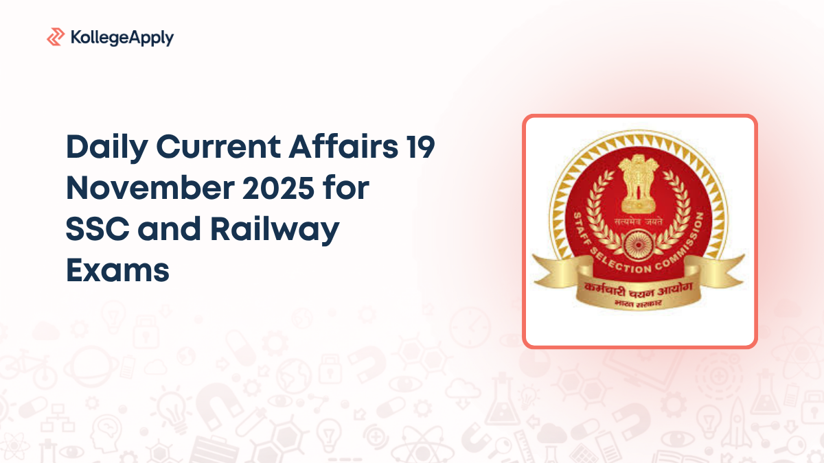 Daily Current Affairs 19 November 2025 for SSC and Railway Exams