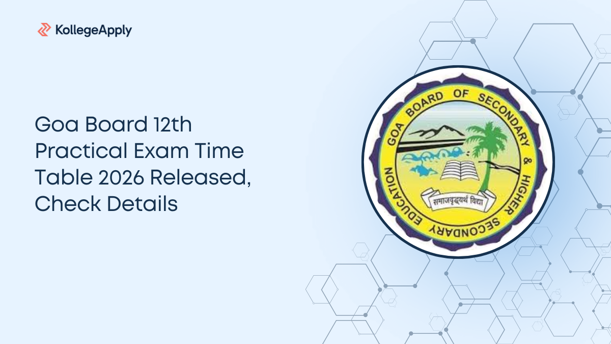 Goa Board 12th Practical Exam Time Table 2026 Released, Check Details