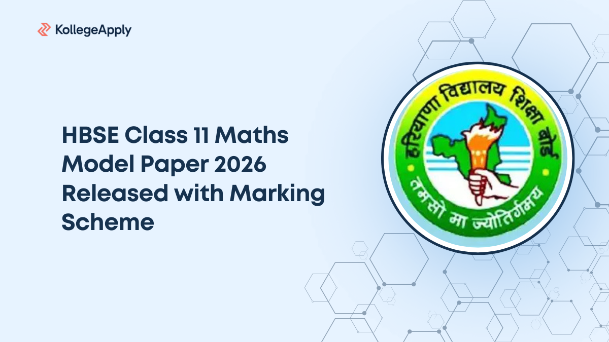 HBSE Class 11 Maths Model Paper 2026 Released with Marking Scheme
