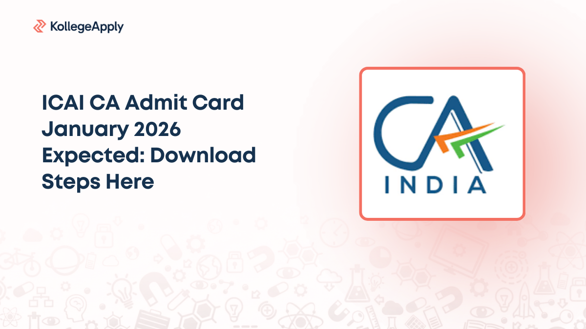 ICAI CA Admit Card January 2026 Expected: Download Steps Here