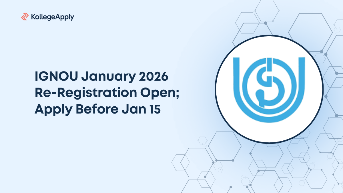 IGNOU January 2026 Re-Registration Open; Apply Before Jan 15