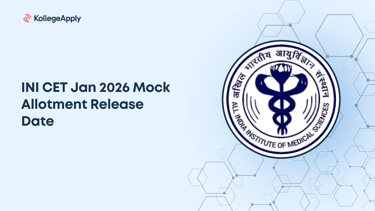 INI CET Jan 2026 Mock Allotment Release Date and Key Details
