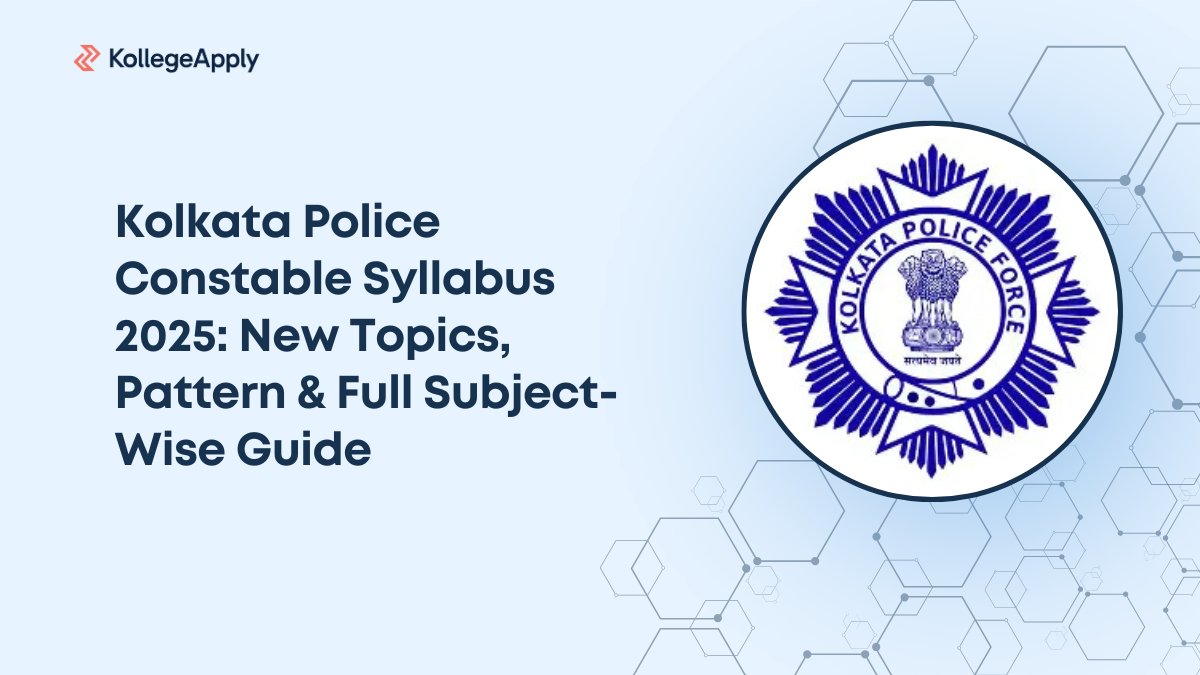 Kolkata Police Constable Syllabus 2025: New Topics & Subject Guide