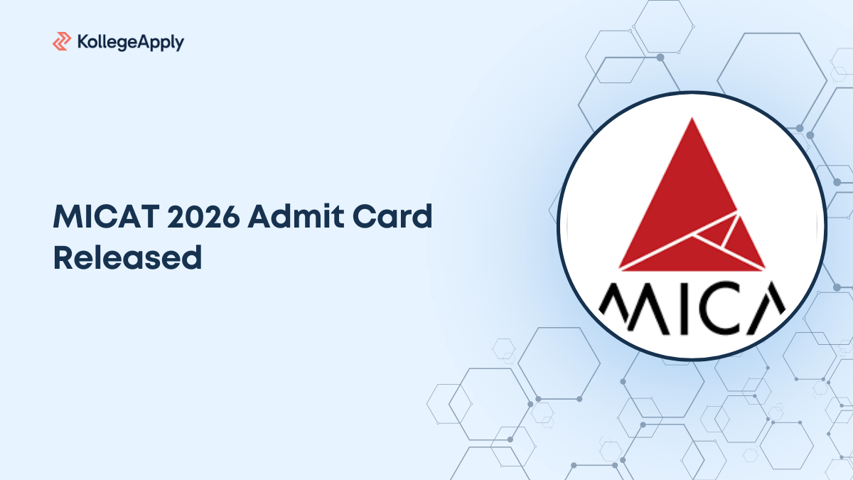 MICAT 2026 Admit Card Released for Phase 1 Exam at MICA
     