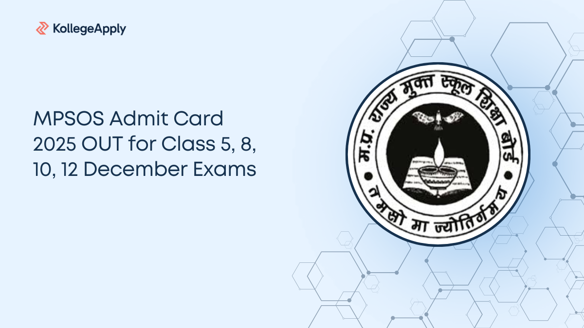 MPSOS Admit Card 2025 OUT for Class 5, 8, 10, 12 December Exams