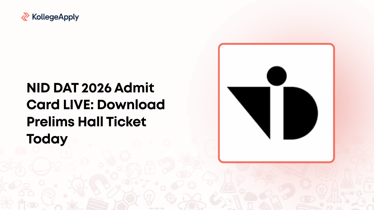 NID DAT 2026 Admit Card LIVE: Download Prelims Hall Ticket Today