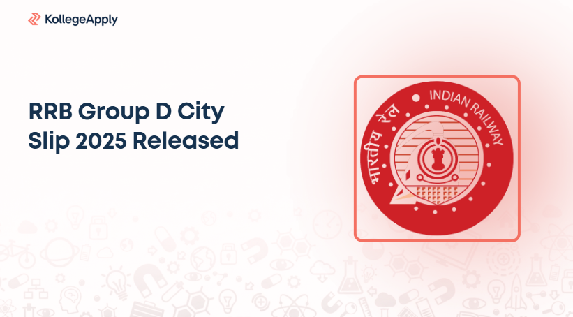 RRB Group D City Slip 2025 Released: Check Exam City Details