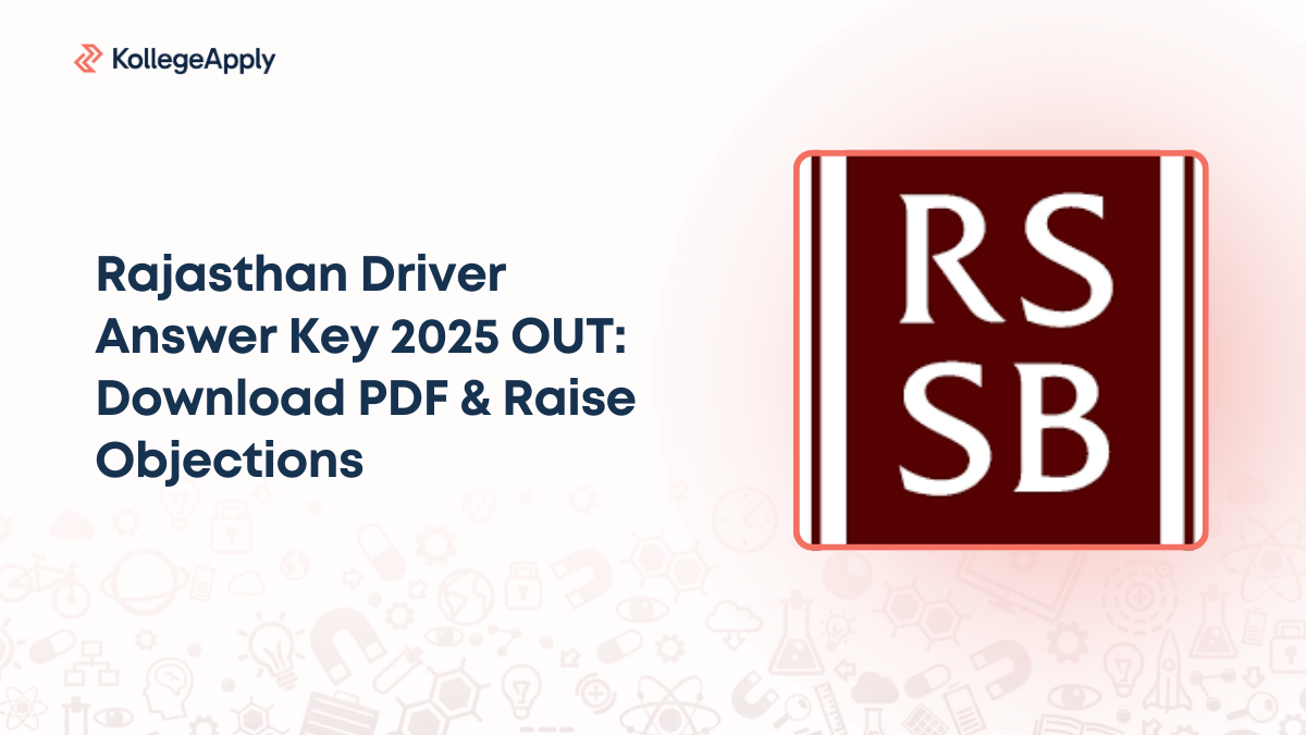 Rajasthan Driver Answer Key 2025 OUT: Download PDF & Raise Objections